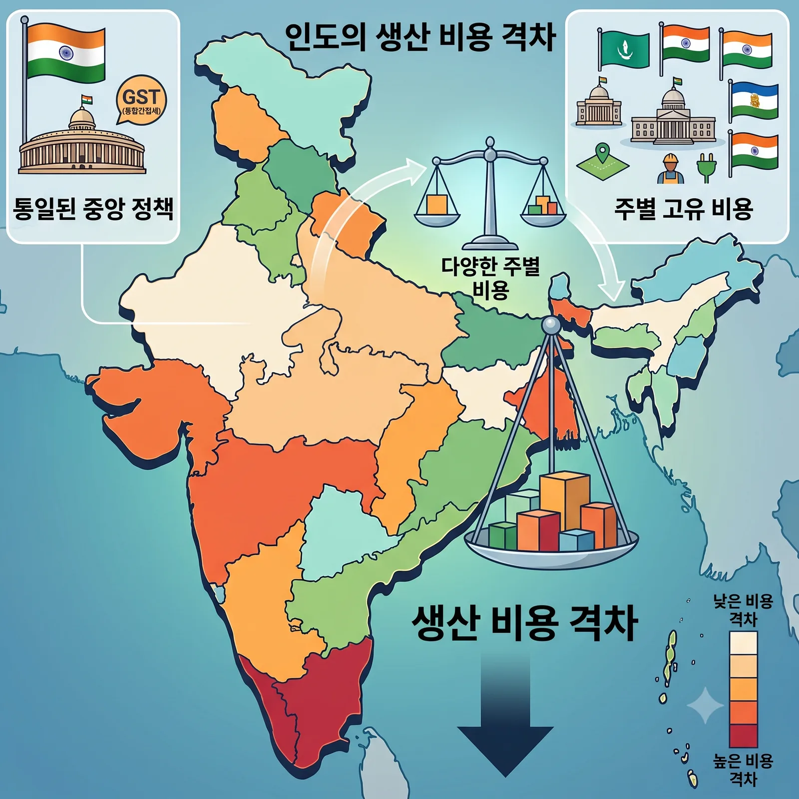 [인도 진출 가이드] GST 통합의 착시: 세율은 같은데 원가가 다른 이유 1
